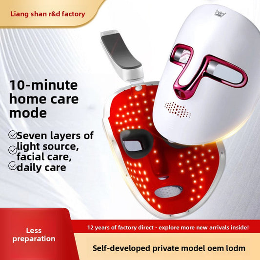 Rechargeable LED Photon Therapy Facial Mask